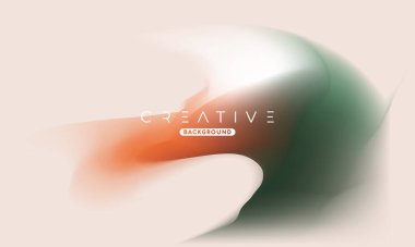 Soyut sıvı gradyan arkaplan. Sıvı renk karışımı. Turuncu ve yeşil renkli harmanlanmış. Reklamınız için Modern Tasarım Şablonu, Poster, Kapak, Web sayfası, Broşür ve Broşür. Vektör Eps 10