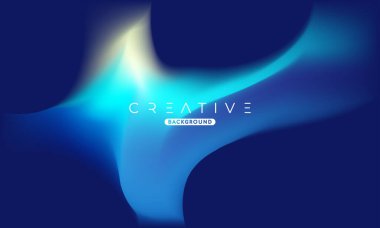 Soyut sıvı gradyan arkaplan. Sıvı renk karışımı. Mavi canlı renk karışımı. Reklamınız için Modern Tasarım Şablonu, Poster, Kapak, Web sayfası, Broşür ve Broşür. Vektör Eps 10