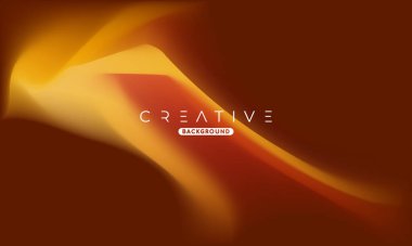 Soyut sıvı gradyan arkaplan. Sıvı renk karışımı. Turuncu ve Sarı canlı renk karışımı. Reklamınız için Modern Tasarım Şablonu, Poster, Kapak, Web sayfası, Broşür ve Broşür. Vektör Eps 10