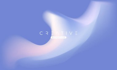 Soyut sıvı gradyan arkaplan. Sıvı renk karışımı. Mavi ve beyaz canlı renk karışımı. Reklamınız için Modern Tasarım Şablonu, Poster, Kapak, Web sayfası, Broşür ve Broşür. Vektör Eps 10