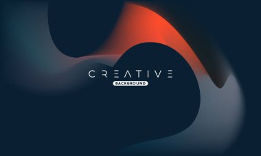 Soyut sıvı gradyan arkaplan. Sıvı renk karışımı. Siyah ve turuncu renkli harmanlanmış. Reklamınız için Modern Tasarım Şablonu, Poster, Kapak, Web sayfası, Broşür ve Broşür. Vektör Eps 10