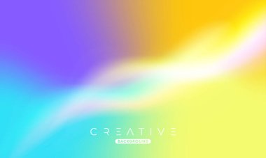 Soyut sıvı gradyan arkaplan. Sıvı renk karışımı. Mavi ve Turuncu renk karışımı. Reklamlarınız için Modern Tasarım Şablonu, Banner, Poster, Kapak, Web Sitesi, Broşür ve Broşür. Vektör Eps 10