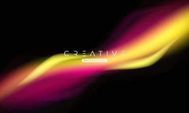 Soyut sıvı gradyan arkaplan. Sıvı renk karışımı. Mavi ve Turuncu renk karışımı. Reklamlarınız için Modern Tasarım Şablonu, Banner, Poster, Kapak, Web Sitesi, Broşür ve Broşür. Vektör Eps 10