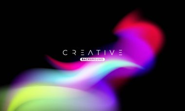 Soyut sıvı gradyan arkaplan. Sıvı renk karışımı. Mavi ve Turuncu renk karışımı. Reklamlarınız için Modern Tasarım Şablonu, Banner, Poster, Kapak, Web Sitesi, Broşür ve Broşür. Vektör Eps 10