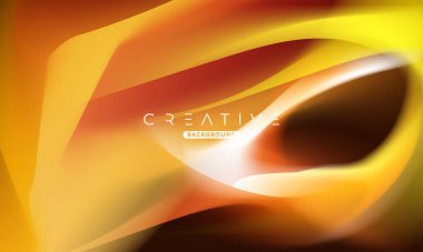 Soyut sıvı gradyan arkaplan. Sıvı renk karışımı. Mavi ve Turuncu renk karışımı. Reklamlarınız için Modern Tasarım Şablonu, Banner, Poster, Kapak, Web Sitesi, Broşür ve Broşür. Vektör Eps 10