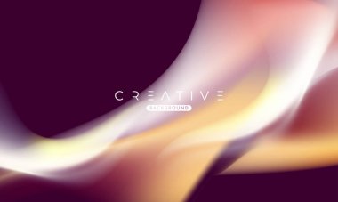 Soyut sıvı gradyan arkaplan. Sıvı renk karışımı. Mavi ve Turuncu renk karışımı. Reklamlarınız için Modern Tasarım Şablonu, Banner, Poster, Kapak, Web Sitesi, Broşür ve Broşür. Vektör Eps 10