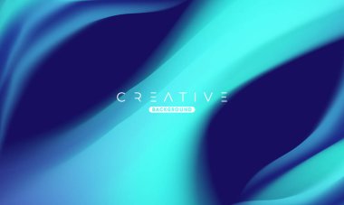 Soyut sıvı gradyan arkaplan. Sıvı renk karışımı. Mavi ve Turuncu renk karışımı. Reklamlarınız için Modern Tasarım Şablonu, Banner, Poster, Kapak, Web Sitesi, Broşür ve Broşür. Vektör Eps 10