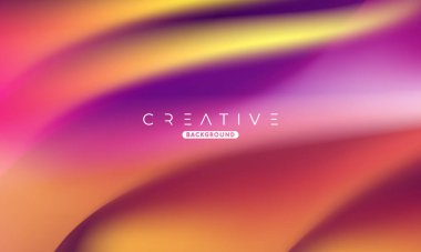 Soyut sıvı gradyan arkaplan. Sıvı renk karışımı. Mavi ve Turuncu renk karışımı. Reklamlarınız için Modern Tasarım Şablonu, Banner, Poster, Kapak, Web Sitesi, Broşür ve Broşür. Vektör Eps 10