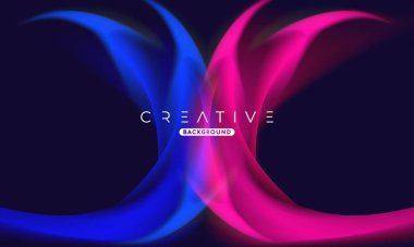 Soyut sıvı gradyan arkaplan. Sıvı renk karışımı. Mavi ve Turuncu renk karışımı. Reklamlarınız için Modern Tasarım Şablonu, Banner, Poster, Kapak, Web Sitesi, Broşür ve Broşür. Vektör Eps 10