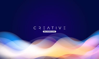 Soyut sıvı gradyan arkaplan. Sıvı renk karışımı. Mavi ve Turuncu renk karışımı. Reklamlarınız için Modern Tasarım Şablonu, Banner, Poster, Kapak, Web Sitesi, Broşür ve Broşür. Vektör Eps 10