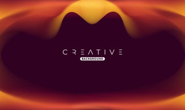 Soyut sıvı gradyan arkaplan. Sıvı renk karışımı. Mavi ve Turuncu renk karışımı. Reklamlarınız için Modern Tasarım Şablonu, Banner, Poster, Kapak, Web Sitesi, Broşür ve Broşür. Vektör Eps 10