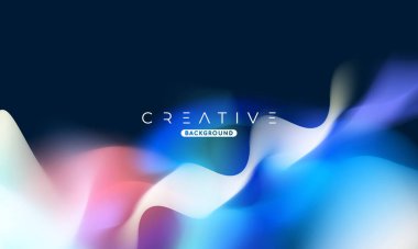 Soyut sıvı gradyan arkaplan. Sıvı renk karışımı. Mavi ve Turuncu renk karışımı. Reklamlarınız için Modern Tasarım Şablonu, Banner, Poster, Kapak, Web Sitesi, Broşür ve Broşür. Vektör Eps 10