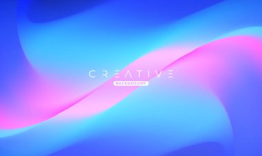 Soyut sıvı gradyan arkaplan. Sıvı renk karışımı. Mavi ve Turuncu renk karışımı. Reklamlarınız için Modern Tasarım Şablonu, Banner, Poster, Kapak, Web Sitesi, Broşür ve Broşür. Vektör Eps 10