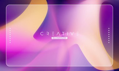 Soyut sıvı gradyan arkaplan. Sıvı renk karışımı. Mavi ve Turuncu renk karışımı. Reklamlarınız için Modern Tasarım Şablonu, Banner, Poster, Kapak, Web Sitesi, Broşür ve Broşür. Vektör Eps 10