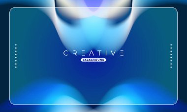 Soyut sıvı gradyan arkaplan. Sıvı renk karışımı. Mavi ve Turuncu renk karışımı. Reklamlarınız için Modern Tasarım Şablonu, Banner, Poster, Kapak, Web Sitesi, Broşür ve Broşür. Vektör Eps 10