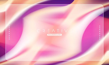 Soyut sıvı gradyan arkaplan. Sıvı renk karışımı. Mavi ve Turuncu renk karışımı. Reklamlarınız için Modern Tasarım Şablonu, Banner, Poster, Kapak, Web Sitesi, Broşür ve Broşür. Vektör Eps 10