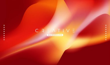 Soyut sıvı gradyan arkaplan. Sıvı renk karışımı. Mavi ve Turuncu renk karışımı. Reklamlarınız için Modern Tasarım Şablonu, Banner, Poster, Kapak, Web Sitesi, Broşür ve Broşür. Vektör Eps 10