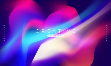 Soyut sıvı gradyan arkaplan. Sıvı renk karışımı. Mavi ve Turuncu renk karışımı. Reklamlarınız için Modern Tasarım Şablonu, Banner, Poster, Kapak, Web Sitesi, Broşür ve Broşür. Vektör Eps 10