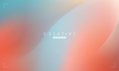 Soyut sıvı gradyan arkaplan. Sıvı renk karışımı. Mavi ve Turuncu renk karışımı. Reklamlarınız için Modern Tasarım Şablonu, Banner, Poster, Kapak, Web Sitesi, Broşür ve Broşür. Vektör Eps 10