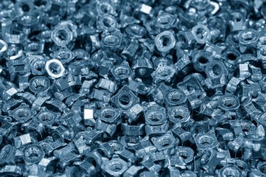 Galvanize özel altıgen fındıklı antilop. İnşaat parçaları üretim konsepti.