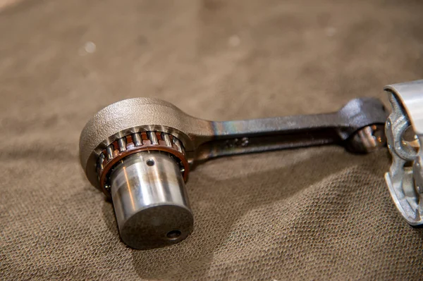 Close Scene Crank Shaft Pin Connecting Rod Automotive Parts Spare — Stock Photo, Image