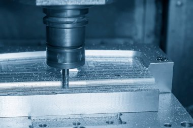 CNC değirmen makinesinin matbaayı kesme kısmı, sağlam bir boğa değirmeni aleti ve G-code veri arkaplanı sayesinde öldü. Kalıplar, sert top değirmeni ile makine merkeziyle kesme işlemi yapıyor.