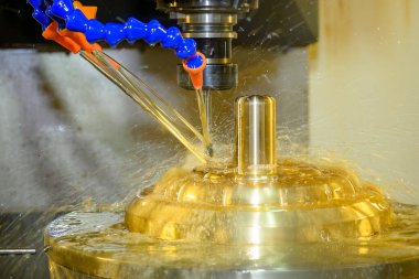 CNC Değirmen Makinesi, kabuk kalıplarını yağ soğutma metoduyla kesiyor. Kalıplar ve ölenler, makine merkezi tarafından katı top son değirmeni araçlarıyla üretiliyor..