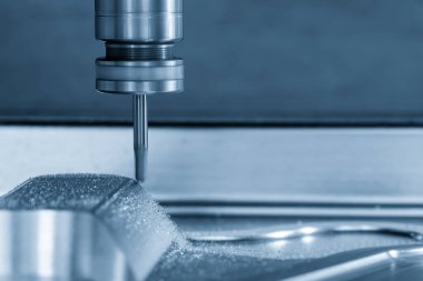 CNC Değirmen Makinesi, basını kesme kısmen sert top burun değirmeni aletleriyle öldü. Kalıplar, sert top değirmeni ile makine merkeziyle kesme işlemi yapıyor.