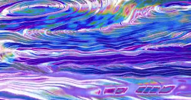 Vloeibare Marmeren Textuur Iridalende Abstracte Gradiënt Oppervlakte Wervelgolven Marmeren Inkt — Stockvideo