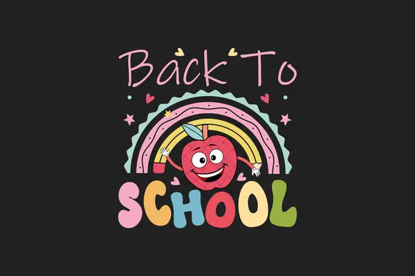 Stock vector Back to school t shirt design