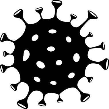 Icon of a virus or bacteria as a concept of pandemic, epidemic