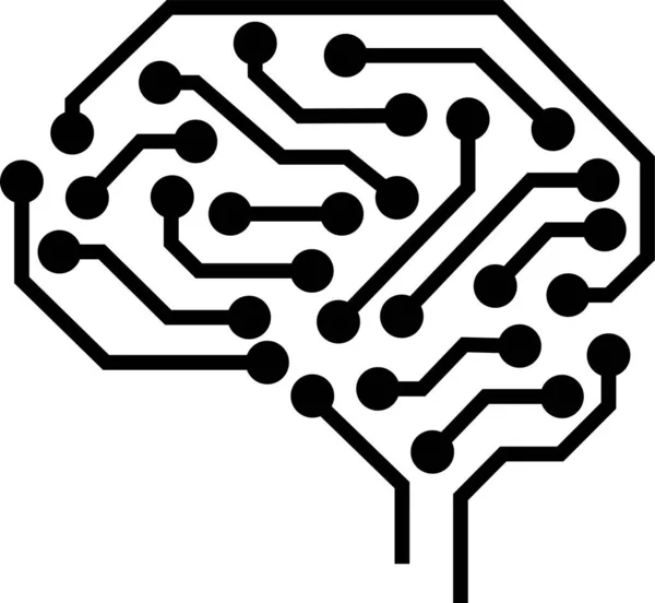 Vector Icon Brain Concept Brainstorm — Stock Vector