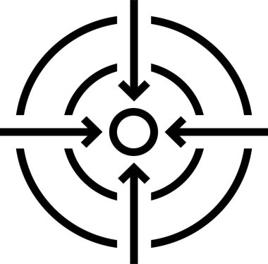 Başarılı bir hedef olarak doğrusal hedef simgesi