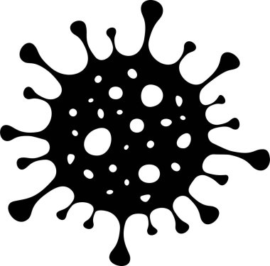 Salgın hastalık konsepti olarak bir virüs ikonu