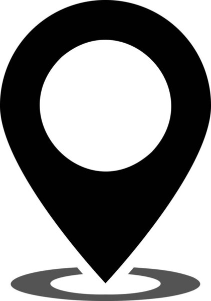 Плоская иконка местоположения как концепция дизайна