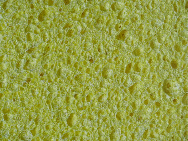 Yellow Wash Sponge Texture Porous Sponge Close — Stock Photo, Image