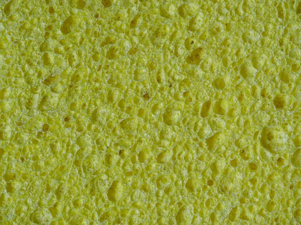 Dishwashing Sponge Texture Abstract Yellow Background — Stock Photo, Image