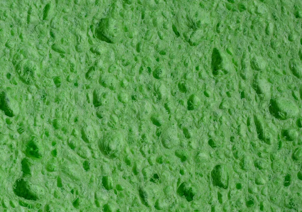 Texture Porous Green Sponge Close Abstract Background — Stock Photo, Image