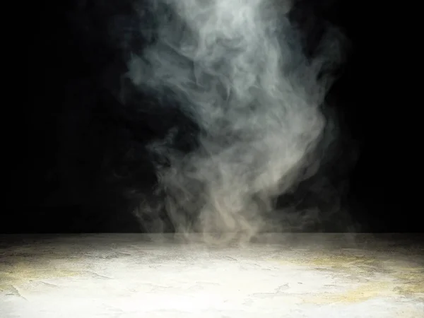 stock image Background for product presentation with white smoke over a concrete surface