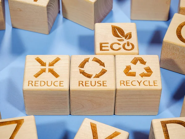 Reduce, Reuse, and Recycle symbols as a conservation-oriented business concept