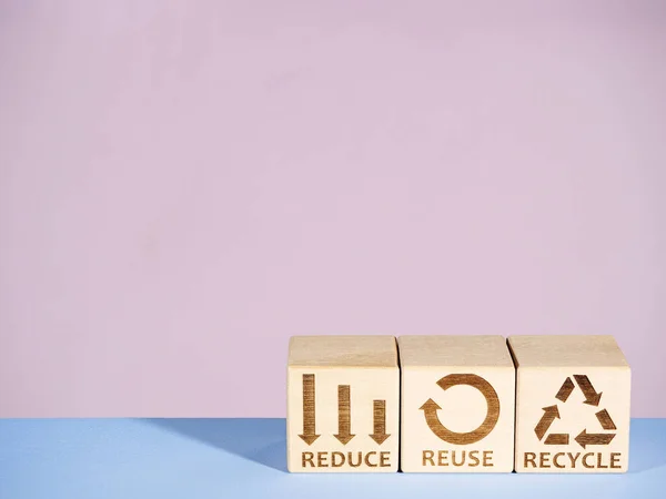 Reduce, Reuse, and Recycle symbols as a business strategy of resources conservation