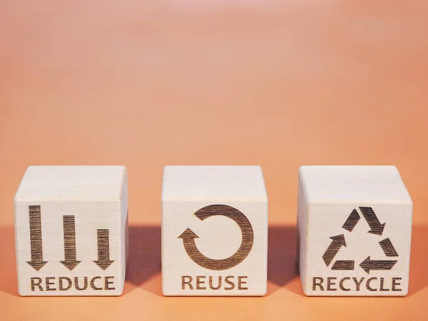 Reduce, Reuse, and Recycle symbols as concept of resources consumption issues