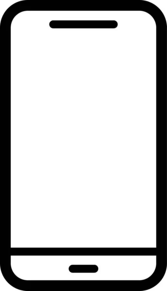 Лінійна Піктограма Мобільного Телефону Концепція Язку Або Символ Виклику — стоковий вектор