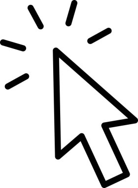 İmleç işaretçisinin oku olarak satır simgesi