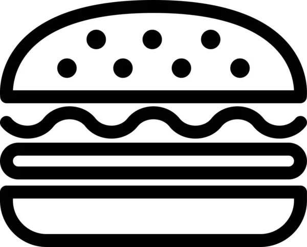 Cheeseburger Als Diner Zeichen — Stockvektor
