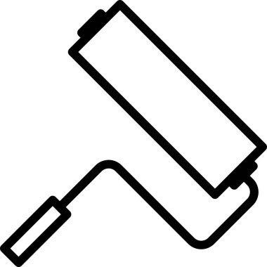 Tasarımınız için doğrusal boya silindiri simgesi