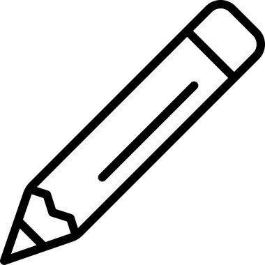 Tasarımınız için doğrusal kalem simgesi