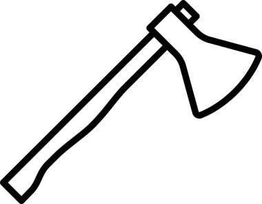 Web tasarımı için doğrusal sembol olarak Axe simgesi