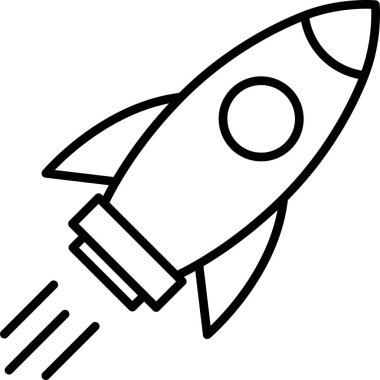 Bir iş projesi için başlangıç olarak simgeyi kaldıran bir roket