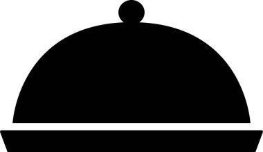 Çelik restoran saatinin düz simgesi.